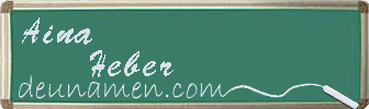 Aina Heber Visitenkarte